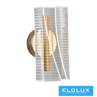 UNIVERSO Fali lámpa 6w 480lm CCT.kap IP20 Arany 235x120mm