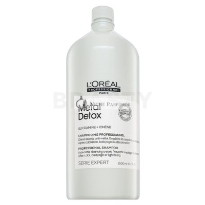 L'Oréal Professionnel Série Expert Metal Detox Professional Shampoo Anti-metal Cleasing Cream tisztító sampon fényes festett hajért 1500 ml