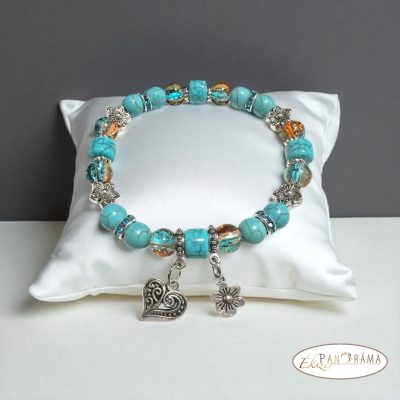 Ásványkő Karkötő - Türkiz