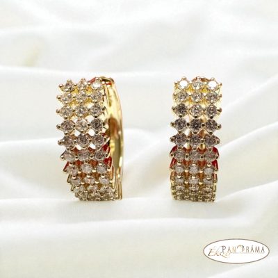 14K Gold filled kristályos fülbevaló - Danna 