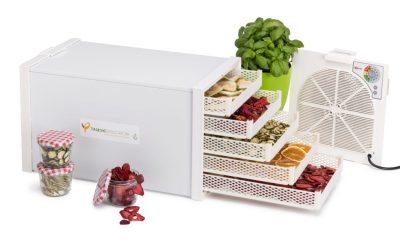 Biosec aszalógép műanyag készülékházzal és tálcával, BPA mentes | Biosec Domus 5 tálcás