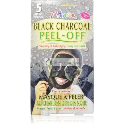 7th Heaven Tisztító és Detoxifikáló Aktív Szén Peel-Off Arcpakolás