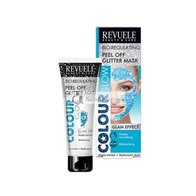 Revuele Color Glow Bio-Szabályozó Csillámos Arcmaszk Alga Kivonattal és Hialuronsavval 80ml