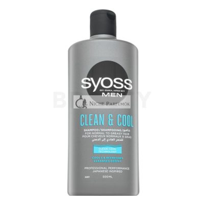 Syoss Men Clean & Cool Shampoo tisztító sampon minden hajtípusra 500 ml