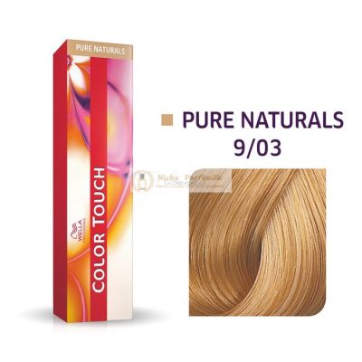 Wella Professionals Color Touch Pure Naturals professzionális demi-permanent hajszín többdimenziós hatással 9/03 60 ml