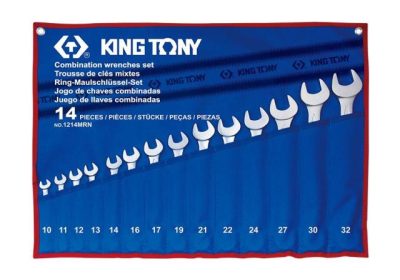 KING TONY Csillag-villáskulcs készlet 10-32 mm 14 r.