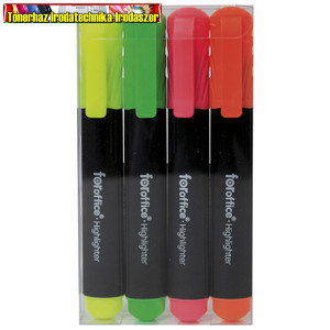 Szövegkiemelő Foroffice 2-5mm, 4db-os készlet