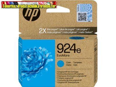 HP 4K0U7NE eredeti Tintapatron Cyan No.924E (800 old.)
