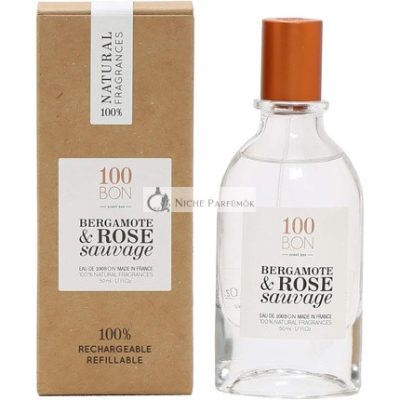100bon Bergamot & Wild Rose EDP, 50ml - Elegáns virágos illat természetes összetevőkkel