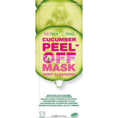 Fab Face Food Uborka Peel-Off Maszk Mélytisztító, 8 ml