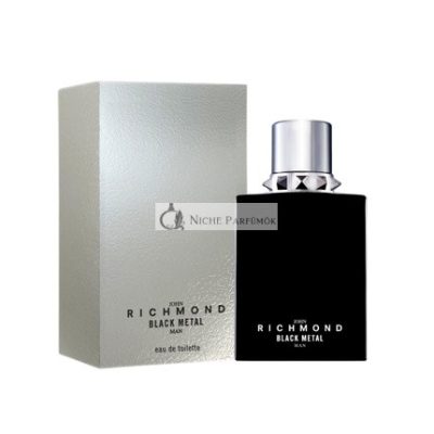 JOHN RICHMOND Fekete Fém Férfi Eau de Toilette Fa, Pézsmás, Virágos Illat 50ml