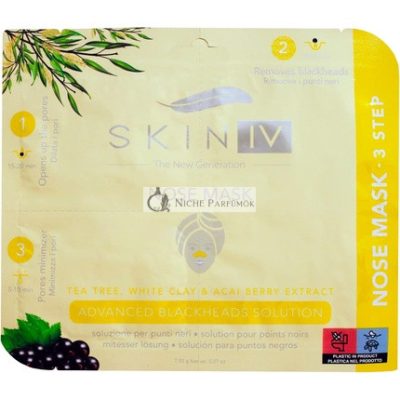 Skin IV Koreai Orrcsík Tisztító Hatás 3 Lépésben, Haladó Mitesszer Megoldás és Póruskezelés, 7.55g