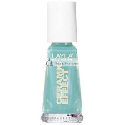 Layla Cosmetics 1243R23-024 Kerámia Hatású Körömlakk Jade 10ml