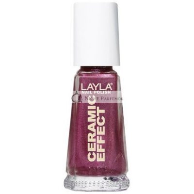 Layla Cosmetics 1243R23-044 Kerámia Hatású Körömlakk Flashy Fuchsia