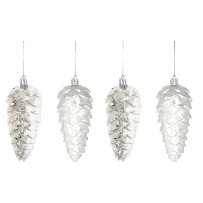 Toboz szett 4db-os akasztós 13x7cm ezüst