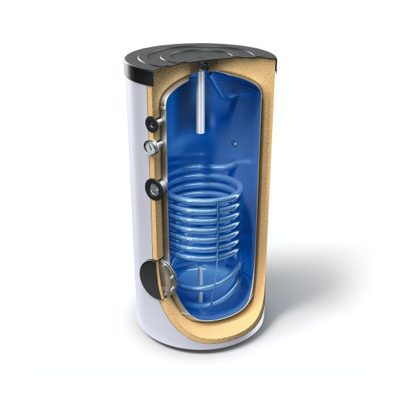 200 literes TESY 1 hőcserélős álló, indirekt tároló fűtés és napkollektor bojler. Használati melegvíz tároló, zománcozott tartály HMV