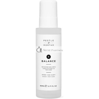 Pestle & Mortar Balance Ultra-Fine Arctisztító Permetező Hidratáló Arcpermet Mély Tengeri Magnéziummal és Gentian Gyökér Kivonattal, 80ml