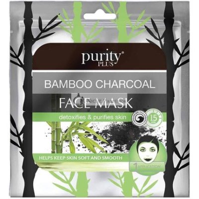 Purity Plus Bambuszsákos Aktív Szén Arcpak, Tisztítja és Méregteleníti a Bőrt