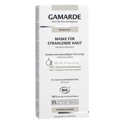 GAMARDE Bio-Kozmetikumok Fehér Hatású Maszk a Ragályos Bőrért, 40ml