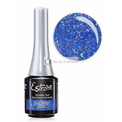 Estrosa Smalto Semipercolore 7919 Blue Diva Körömlakk