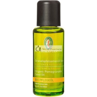 PRIMAVERA Organikus Gránátalma Mag Olaj 30ml - Aromaterápia, Természetes Kozmetikumok - Simító és Regeneráló Érett, Igényes Bőrre