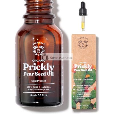 Bionoble Organikus Kaktuszmag Olaj, 15ml, 100% Tiszta, Természetes és Hidegen Préselt, Arcra, Testre, Hajra, Szakállra, Körmökre, Vegán és Állatkísérletmentes