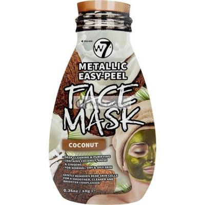 W7 Metallic Easy Peel Kókusz Arcmaszk, 10g