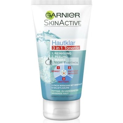Garnier Clear Skin 3 az 1-ben Tisztító, Hámlasztó Maszk, 150ml