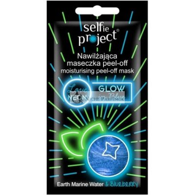 Selfie Project Hidratáló Neon Peel-Off Maszk #GlowInBlue 10ml
