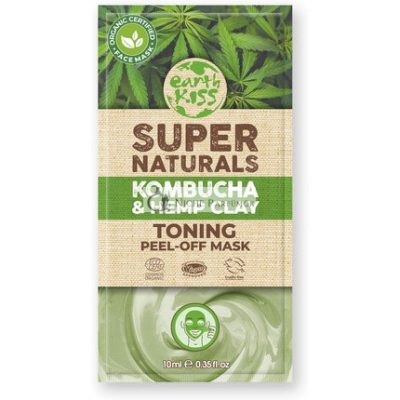 Earth Kiss Supernaturals Kombucha és Kender Agyag Peel-Off Maszk