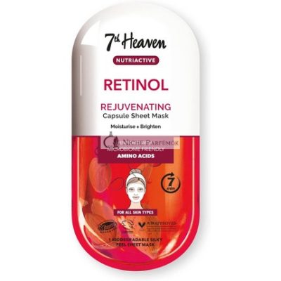 7th Heaven Retinol Nutriactive Megújító Arcpakolás Aminosavakkal, Hidratál és Világosít