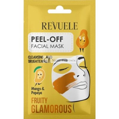 Revuele Gyümölcsös Lehúzható Arcmaszk Mangóval és Papayával, 15ml