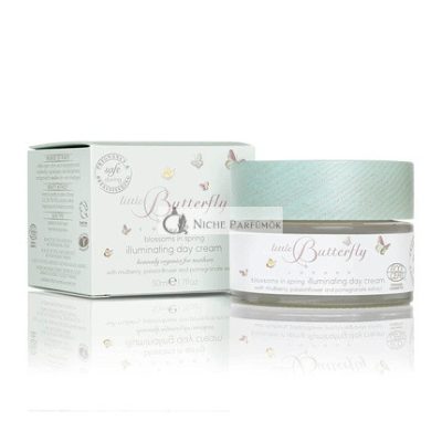 Little Butterfly London Organikus Tanúsítvánnyal Rendelkező Tavaszi Virágok Világosító Nappali Krém Érzékeny Bőrre