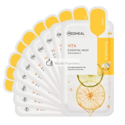 Mediheal Legjobb Koreai Arcpakolás Vita Esszenciális Arcpakolás 10 Lap, Vitamin Maszk Minden Bőrtípusra