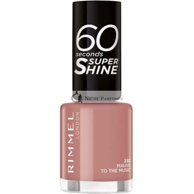 Rimmel London 60 Másodperc Szuper Fényes Körömlakk Mauve to the Music, 8ml
