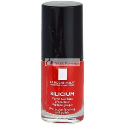 La Roche-Posay Silicium Védő Erősítő Körömlakk, 6ml - Szín: 22 Poppy Red