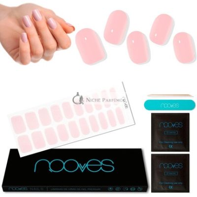 Nooves Nails Prémium Előre Készített Gél Körömlapok Világos Rózsaszín - Félig Kész