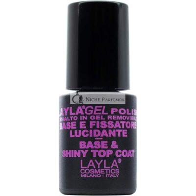 Layla Cosmetics 2 az 1-ben Gél Körömlakk Alap- és Fedőlakk