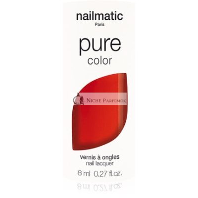 Nailmatic Pure Color Körömlakk - Georgia Rouge Coquelicot/Poppy Red, 8 ml
