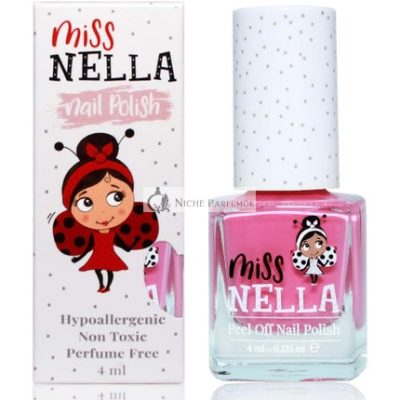 Miss Nella Pink A Boo Biztonságos Különleges Merész Rózsaszín Körömlakk Gyerekeknek - Természetes Vízalapú Formula - Szagmentes