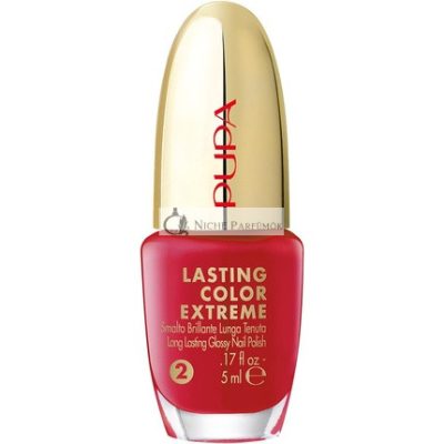 Pupa Tartós Színű Extrém Körömlakk 028 Klasszikus Piros, 5ml