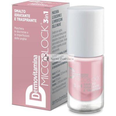 Dermovitamina Micoblock 3 az 1-ben lélegző körömlakk, Nude