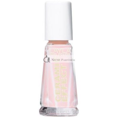 Layla Cosmetics 1243R23-003 Kerámia Hatású Körömlakk Édes Rózsaszín, 10 ml