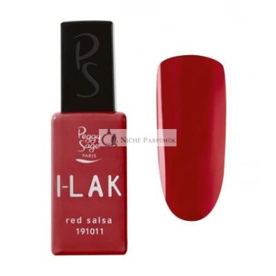 Peggy Sage I-LAK Soak Off Félig Tartós Gél Lakk Piros Salsa, 11ml