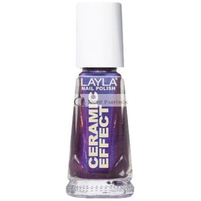 Layla Cosmetics 1243R23-064 Kerámia Hatású Körömlakk Kék Lila, 10 ml