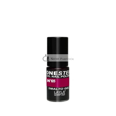 Layla Cosmetics Egylépéses Gél Körömlakk Piros Szilva, 5ml