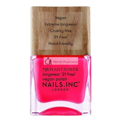 Nail Inc 73% Vegán Körömlakk Növényi Erővel 14ml Rózsaszín