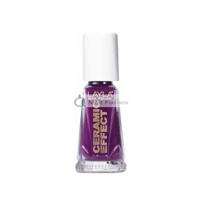 Layla Cosmetics 1243R23-022 Kerámia Hatású Körömlakk Toszkán Szőlők, 10ml