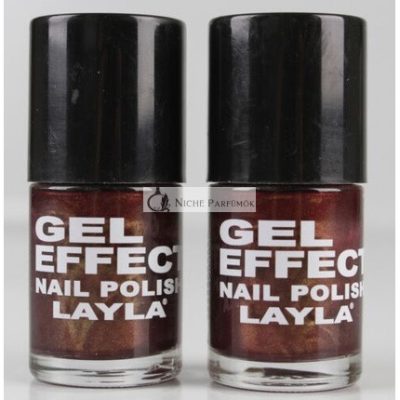 Layla Kozmetikai Gél Hatású Magenta Lila Körömlakk Fémes Piros K29-B