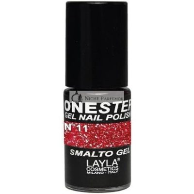 LAYLA COSMETICS Egylépéses Zselés Körömlakk Piros Üstökös 11-es Szám